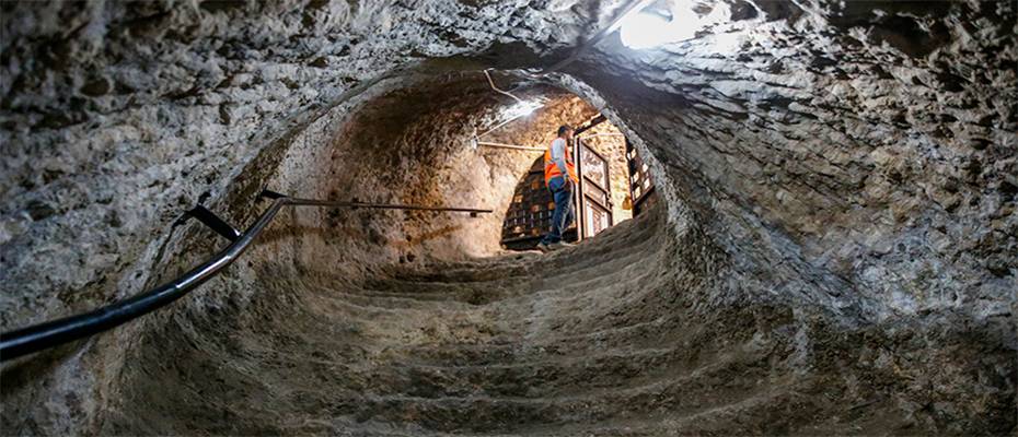 Eğil'deki antik tüneller turizme kazandırıldı