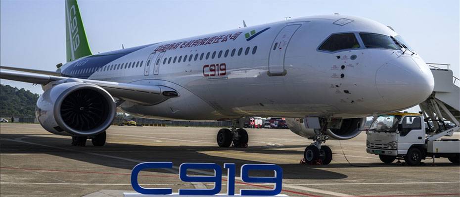 Yerli üretim Çin yolcu uçağı C919, Şanghay-Pekin hattında düzenli seferlere başladı