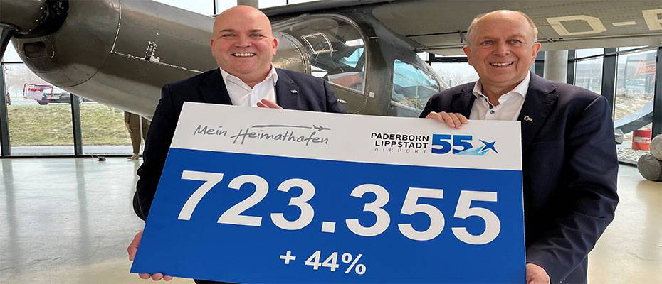 Steigerung auf 723 355 Passagiere am PAD