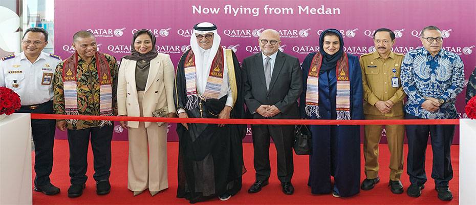 Qatar Airways Touches Down its Inaugural Flight in Medan, Indonesia
