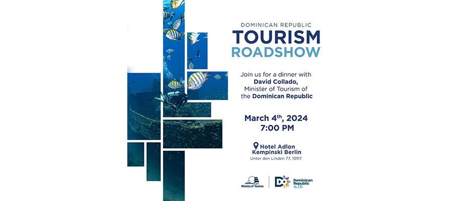 Einladung zur Tourismus-Roadshow der Dominikanischen Republik anlässlich der ITB