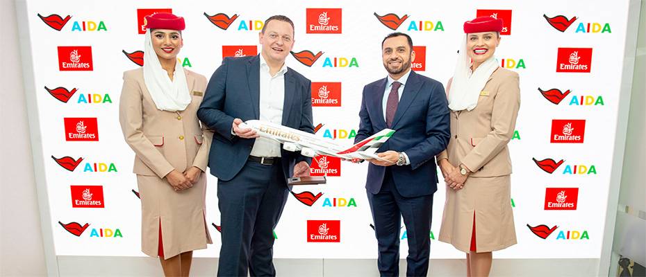 Emirates und AIDA Cruises verlängern ihre Partnerschaft um zwei weitere Saisons