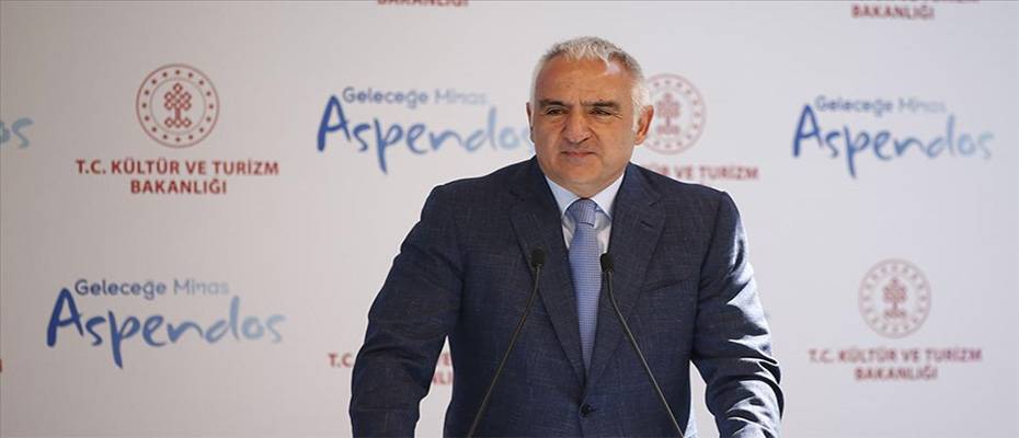 Bakan Ersoy: Aspendos'ta 4 yıl sonra antik kentin yüzde 30'unda kazı tamamlayacağız