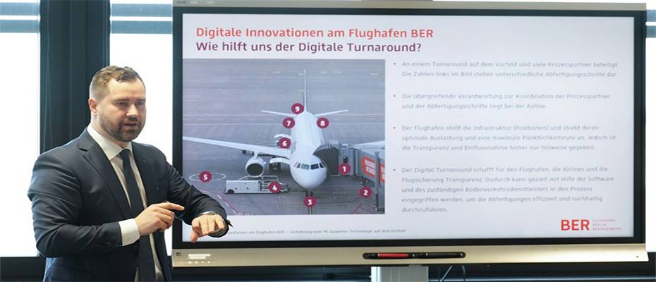 Künstliche Intelligenz verbessert Abfertigung von Flugzeugen am BER