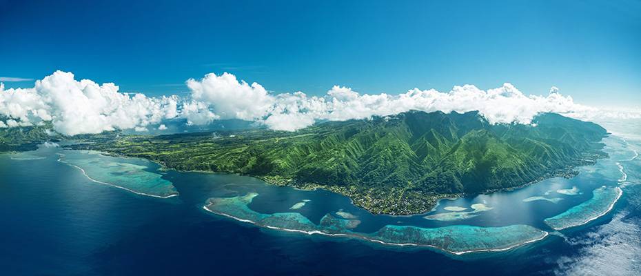 Die Inseln von Tahiti sind voll auf Kurs