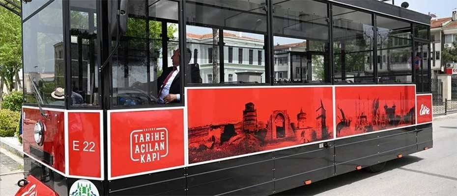 Edirne'de turistleri tarihi yolcuğa gezi treni taşıyacak