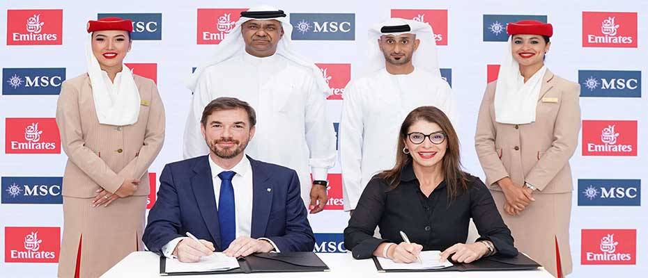 Emirates und MSC Cruises verlängern ihre bestehende Partnerschaft um zwei weitere Saisons