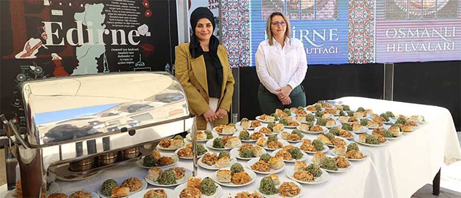 Edirne'de Osmanlı saray lezzetleri kitapları tanıtıldı