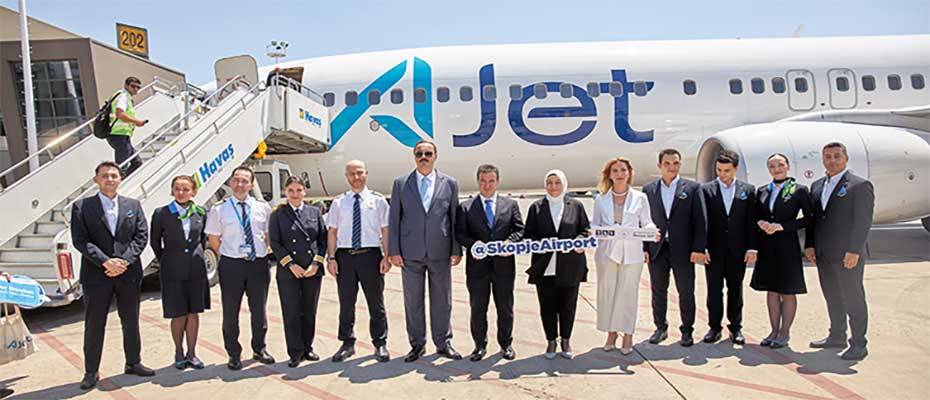 AJet, Üsküp uçuşlarına başladı