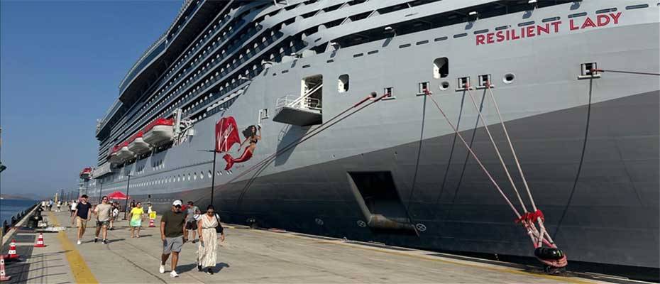 Bodrum'a Resilient Lady kruvaziyeriyle 2 bin 499 turist geldi