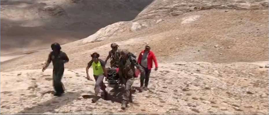 MSB, Aladağlar'da mahsur kalan İspanyol turistin kurtarılma anına ilişkin görüntüleri paylaştı