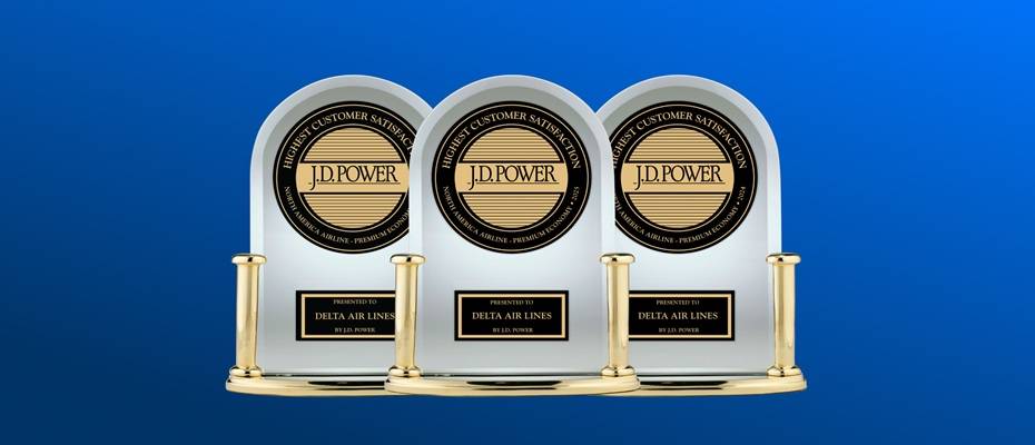 Delta Tops J.D. Power’s Premium Economy Segment for Third Consecutive Year