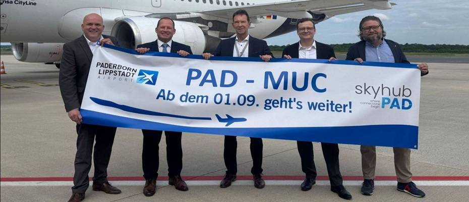 München-Verbindung ab Paderborn bleibt erhalten: skyhub PAD übernimmt Linienflüge ab September