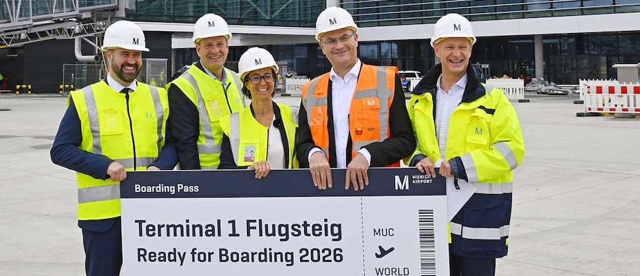 Terminal 1-Erweiterung am Münchner Flughafen macht Fortschritte