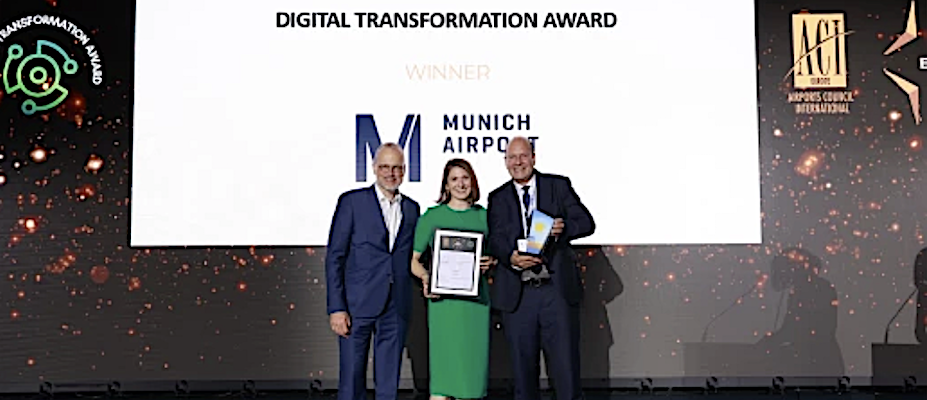 Flughafen München wird mit dem Digital Transformation Award ausgezeichnet