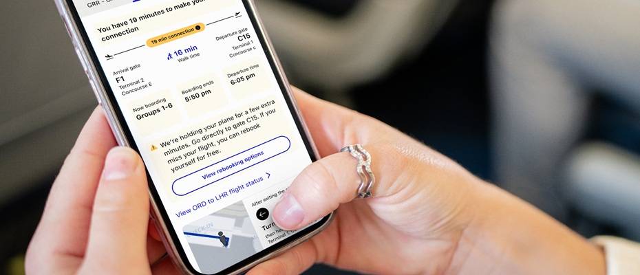 United Airlines erweitert App um neue Funktionen für stressfreies Umsteigen