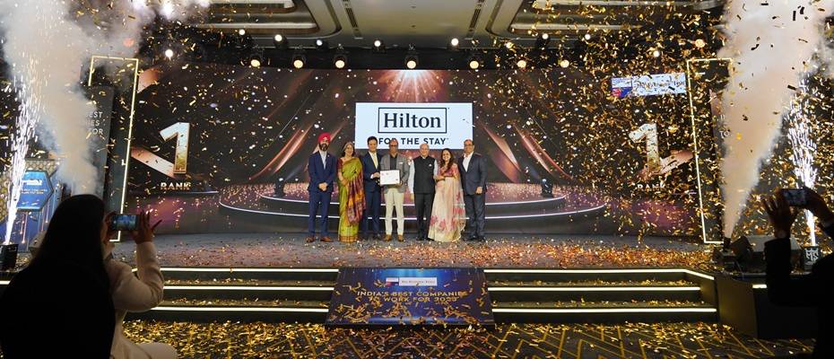 Hilton Named India’s Numberr 1 Great Place to Work for Third Year in a Row
