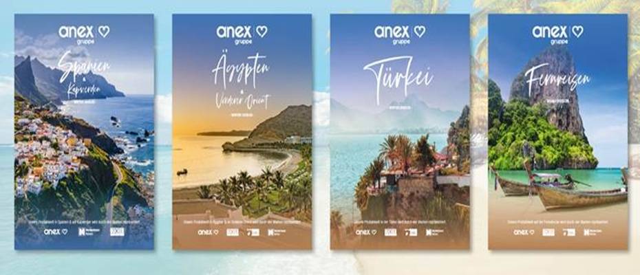 Anex-Reiseländer im Überblick: Neue Winter-Broschüren für den Counter