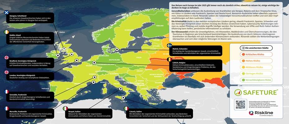 Risiken im Blick: Safeture veröffentlicht aktualisierte Risk Maps 2025 zum Download - Lesen Sie die Nachrichten