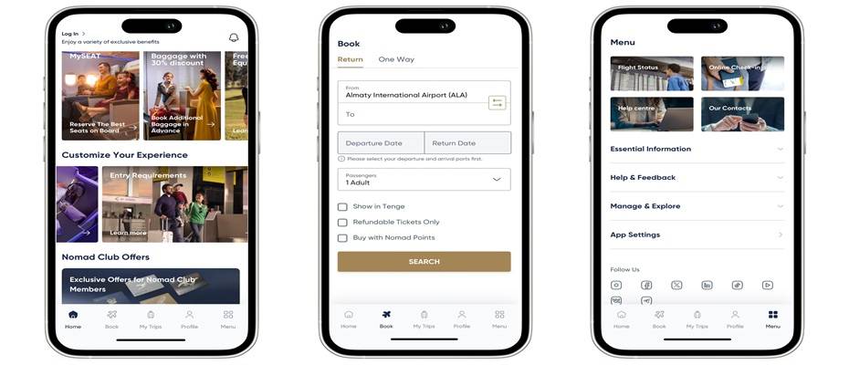 Einfachere Handhabung und mehr Funktionen: Air Astana erweitert mobile App  - Lesen Sie die Nachrichten