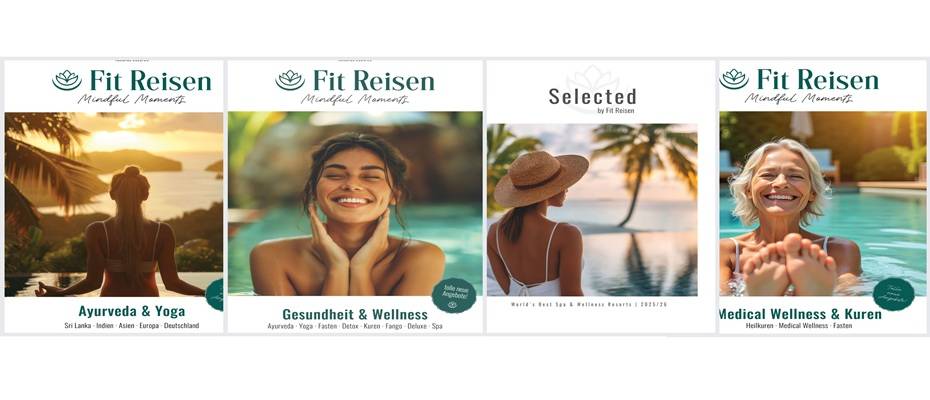 Von Ayurveda bis Medical Wellness: Fit Reisen stellt vier neue Kataloge für 2025/2026 vor