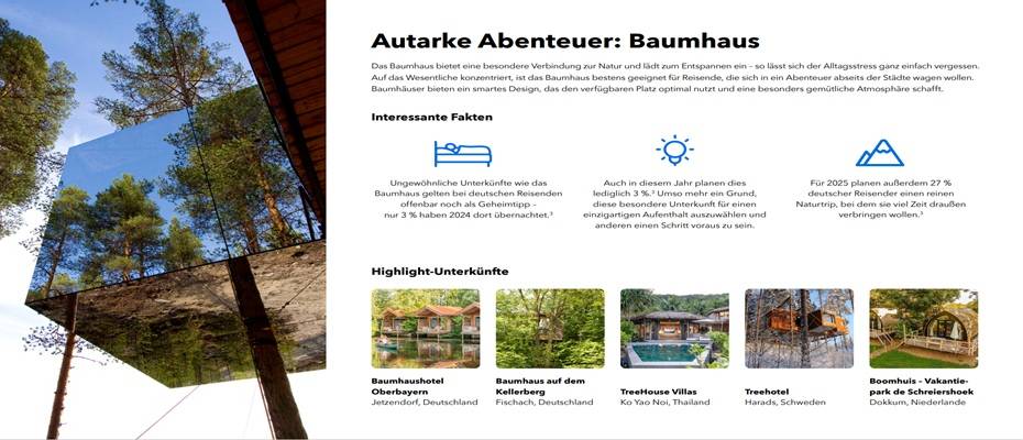 Reise lieber ungewöhnlich: Booking präsentiert einzigartige Unterkünfte für den nächsten Urlaub - Lesen Sie die Nachrichten