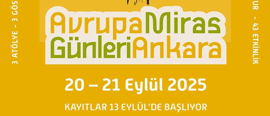Avrupa Miras Günleri Ankara’da dördüncü kez düzenleniyor - Lesen Sie die Nachrichten?>