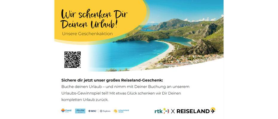 RTG startet großes Urlaub-Gewinnspiel für die Hauptbuchungsphase - Lesen Sie die Nachrichten