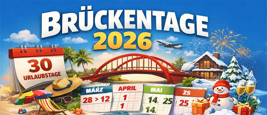 Brückentage 2026: Mit kluger Planung bis zu 57 freie Tage möglich - Lesen Sie die Nachrichten