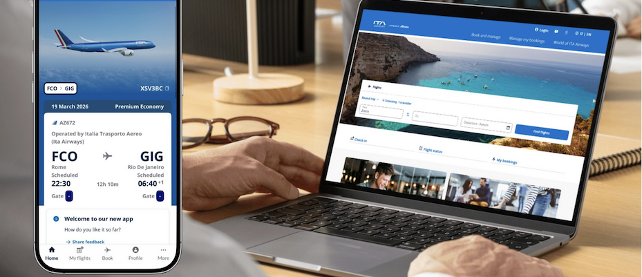 Umstellung der ITA Airways App und Website - Lesen Sie die Nachrichten