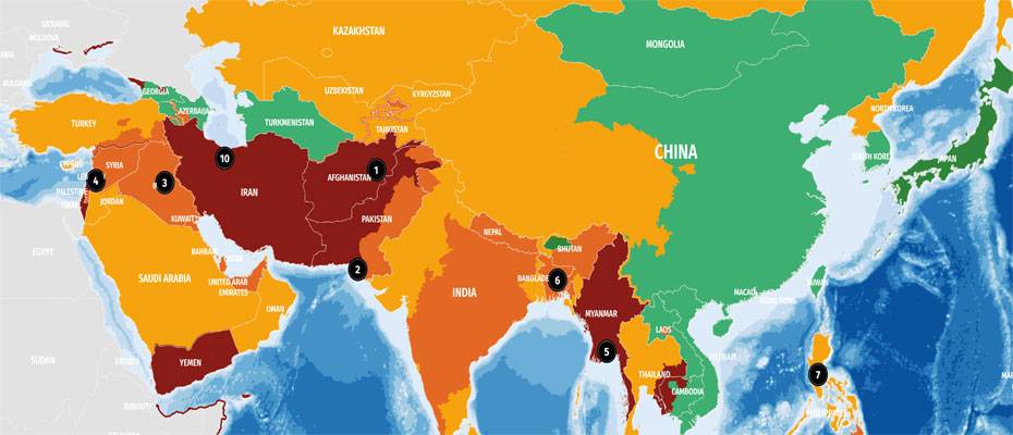Safeture veröffentlicht Risk Maps für alle Kontinente - Lesen Sie die Nachrichten