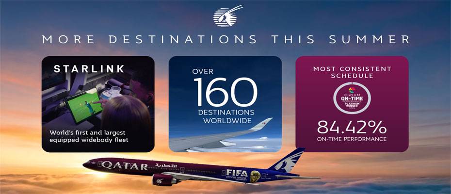 Qatar Airways expands summer network to more than 160 destinations - Lesen Sie die Nachrichten?>