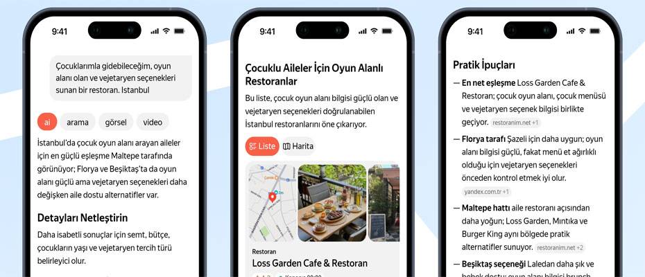 Yandex Maps ve Navi'ye Türkiye'nin ilk yapay zekâ sohbet özelliği eklendi - Lesen Sie die Nachrichten?>