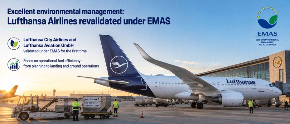 Lufthansa Airlines renews EMAS validation with focus on fuel efficiency - Lesen Sie die Nachrichten?>