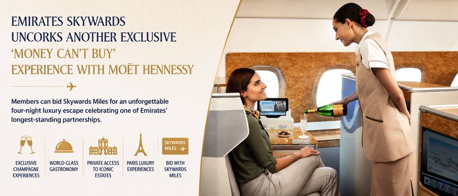 Emirates Skywards offers exclusive Moët Hennessy experience in France - Lesen Sie die Nachrichten?>