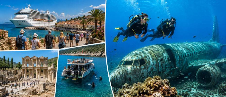 Kuşadası verbindet Kreuzfahrttourismus mit Taucherlebnissen in der Ägäis - Lesen Sie die Nachrichten