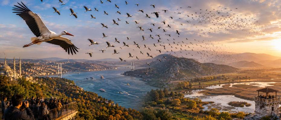 Türkiye semalarında büyük gösteri: Leyleklerin Afrika yolculuğu - Lesen Sie die Nachrichten?>