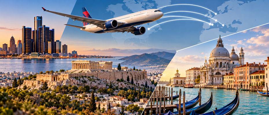 Delta adds Athens and Venice routes and extends Europe season - Lesen Sie die Nachrichten?>