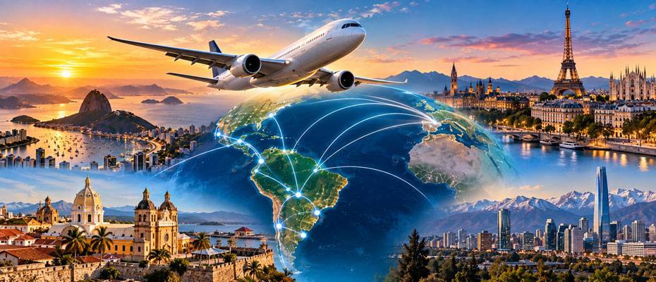 Nuevas rutas amplían la conectividad internacional de América Latina - Leer las noticias