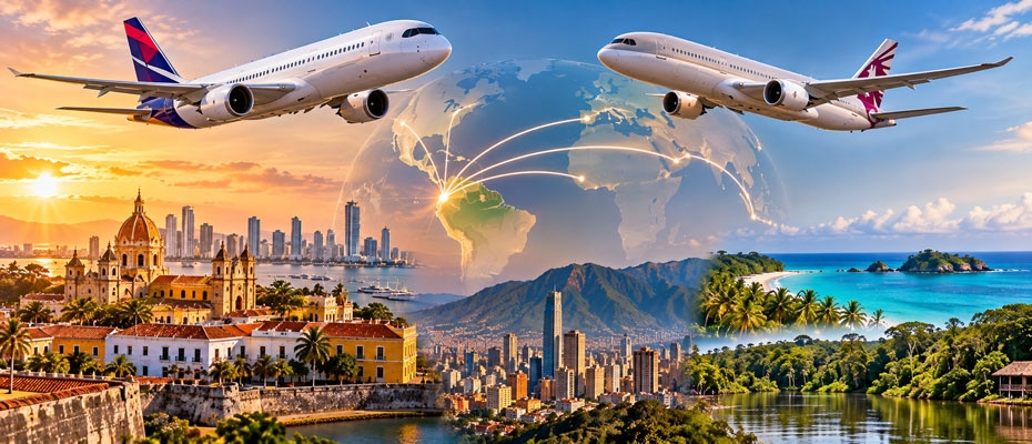 LATAM y Qatar Airways conectarán 17 destinos colombianos con su red internacional - Leer las noticias