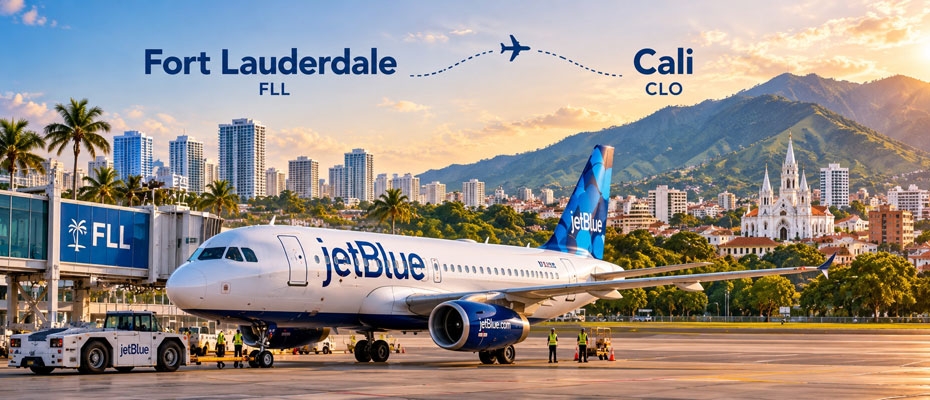 JetBlue inaugura vuelos diarios entre Fort Lauderdale y Cali - Lesen Sie die Nachrichten?>