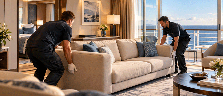 EUROPA 2 erhält rund 250 neue Sofas während Werftaufenthalt in Singapur - Lesen Sie die Nachrichten