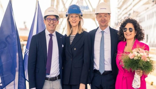 TUI Cruises feiert Aufschwimmen der Mein Schiff Flow in Monfalcone