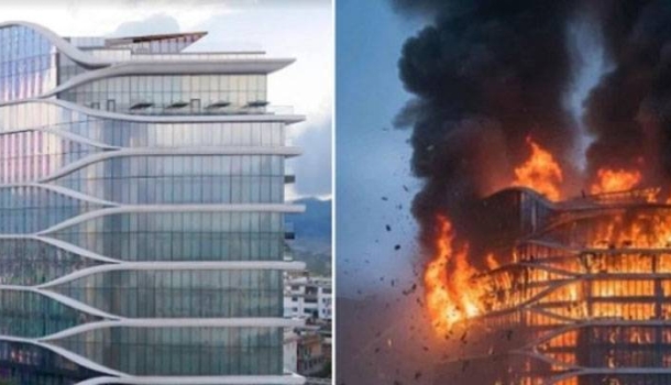 Demonstranten in Nepal brennen das luxuriöseste Hotel des Landes nieder