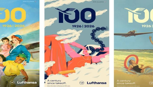 Lufthansa erzählt 100 Jahre Markengeschichte in neuer Kampagne