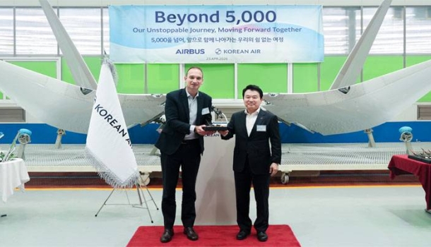 Korean Air liefert 5.000sten Sharklet für Airbus A320-Familie aus