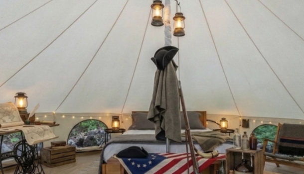 Revolutionäres Glamping in den Blue Ridge Mountains in Virginia