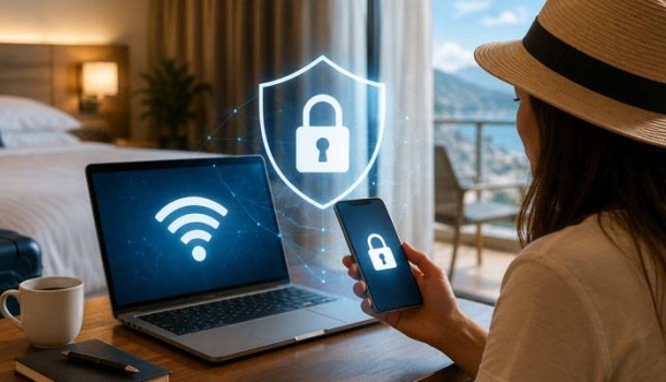 Sicher im Hotel-WLAN: So schützen Urlauber ihre Daten