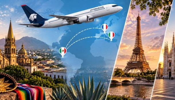 México: Aeroméxico lanzará vuelos directos a París y Milán - Leer las noticias